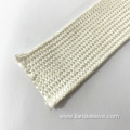 High temperature resistance white silica braided sleeve